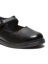 Load image into Gallery viewer, Girls Black Leather school Shoes - Clearance sale