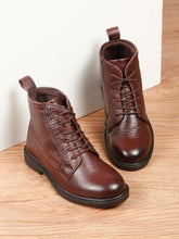Load image into Gallery viewer, Kids’ Leather Lace-up Boots