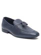 Load image into Gallery viewer, Teakwood Leather Men's Blue Casual Loafers