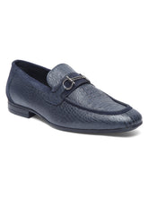 Load image into Gallery viewer, Teakwood Leather Men's Blue Casual Loafers