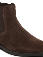 Load image into Gallery viewer, Men's Brown Suede Leather Mid-Top Chelsea Boots