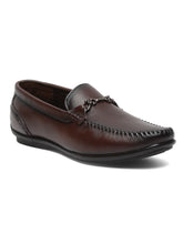 Load image into Gallery viewer, Men Classic Brown Leather Loafers shoes