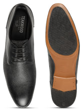 Load image into Gallery viewer, Men's Black Texture Leather Formal Shoes