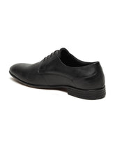 Load image into Gallery viewer, Men's Black Texture Leather Formal Shoes