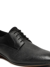 Load image into Gallery viewer, Men's Black Texture Leather Formal Shoes