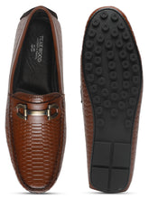 Load image into Gallery viewer, Men's Brown Texture Leather Flexi 360 Loafers
