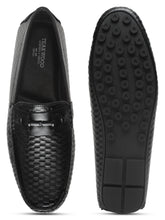 Load image into Gallery viewer, Men's Black Texture Leather Flexi 360 Loafers