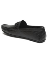 Load image into Gallery viewer, Men's Black Texture Leather Flexi 360 Loafers