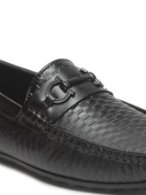 Load image into Gallery viewer, Men's Black Texture Leather Flexi 360 Loafers