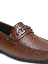 Load image into Gallery viewer, Men's Brown Texture Leather Flexi 360 Loafers