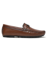 Load image into Gallery viewer, Men's Brown Texture Leather Flexi 360 Loafers