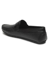 Load image into Gallery viewer, Men's Black Texture Leather Flexi 360 Loafers
