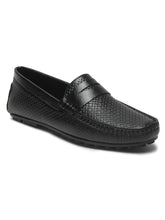 Load image into Gallery viewer, Men's Black Texture Leather Flexi 360 Loafers