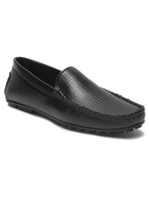 Load image into Gallery viewer, Men's Black Texture Leather Flexi 360 Loafers