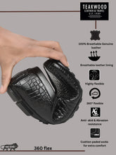 Load image into Gallery viewer, Men's Black Texture Leather Flexi 360 Loafers