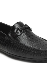 Load image into Gallery viewer, Men's Black Texture Leather Flexi 360 Loafers