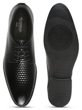 Load image into Gallery viewer, Mens's Black Patterned Texture Leather Formal Shoes