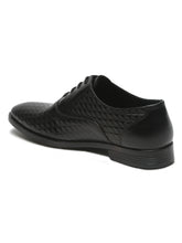 Load image into Gallery viewer, Mens's Black Patterned Texture Leather Formal Shoes