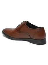 Load image into Gallery viewer, Mens Brown Texture Leather Formal Shoes