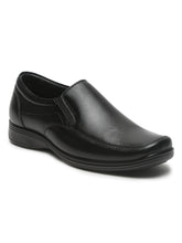 Load image into Gallery viewer, Mens's Black Solid Leather Moccasins