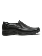 Load image into Gallery viewer, Mens's Black Solid Leather Moccasins