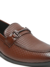 Load image into Gallery viewer, Men's Brown Classy Patterned Texture Leather Moccasins