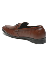 Load image into Gallery viewer, Men's Brown Classy Patterned Texture Leather Moccasins