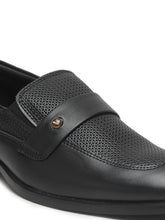 Load image into Gallery viewer, Men's Black Texture Leather Moccasins