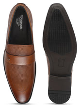 Load image into Gallery viewer, Men's Brown Texture Leather Moccasins