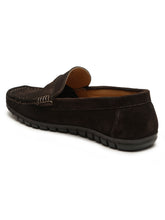 Load image into Gallery viewer, Men's Brown Suede Leather Loafers