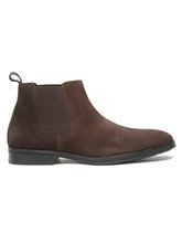 Load image into Gallery viewer, Teakwood Leathers Men Brown Suede Chelsea Boots