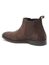 Load image into Gallery viewer, Teakwood Leathers Men Brown Suede Chelsea Boots