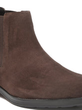 Load image into Gallery viewer, Teakwood Leathers Men Brown Suede Chelsea Boots
