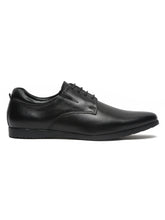 Load image into Gallery viewer, Teakwood Leathers Men Black Textured Leather Derbys