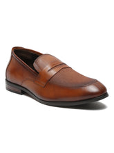 Load image into Gallery viewer, Teakwood Leathers Men Wood Solid Leather Slip-on Shoes