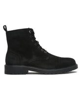 Load image into Gallery viewer, Mens Black Leather Lace-up Boots