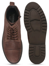 Load image into Gallery viewer, Mens Brown Leather Lace-up Boots