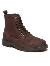 Load image into Gallery viewer, Mens Brown Leather Lace-up Boots