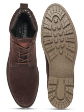 Load image into Gallery viewer, Men's Black Suede Leather Lace-up Boots