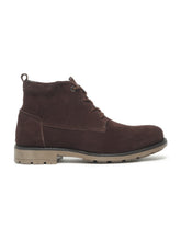 Load image into Gallery viewer, Men's Black Suede Leather Lace-up Boots