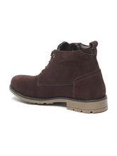 Load image into Gallery viewer, Men's Black Suede Leather Lace-up Boots