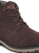 Load image into Gallery viewer, Men's Black Suede Leather Lace-up Boots