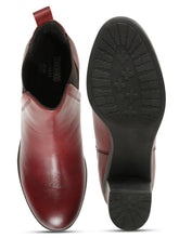 Load image into Gallery viewer, Women's Cherry Solid Leather Mid - Ankle High Heeled Boots