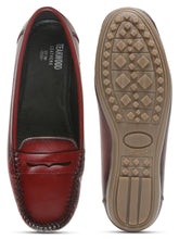 Load image into Gallery viewer, Women's Cherry Solid Leather Ballet Flat Shoes