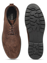 Load image into Gallery viewer, Brown Lace-Up Casual Boots
