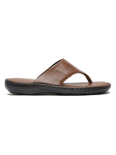 Load image into Gallery viewer, Men Leather Tan Thong Flip-Flop