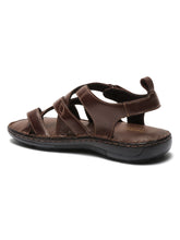 Load image into Gallery viewer, Men One Toe Leather Comfort Sandals With Velcro Closure