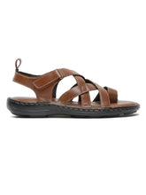 Load image into Gallery viewer, Men One Toe Leather Comfort Sandals With Velcro Closure