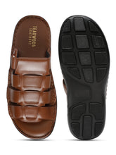 Load image into Gallery viewer, Men Tan Leather Sandals
