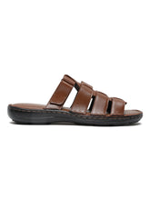 Load image into Gallery viewer, Men Tan Leather Sandals